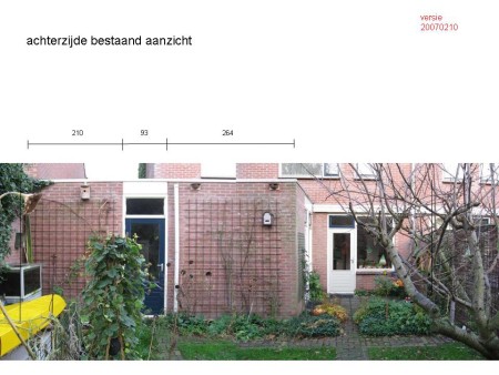 Achteraanzicht, oude situatie